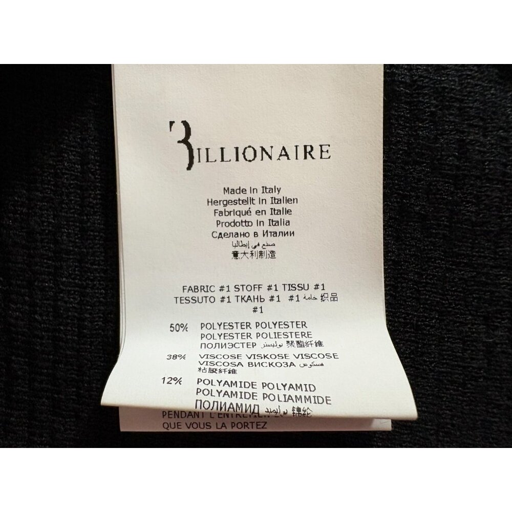Billionaire Couture Embroidered Logo knit blazer sz S color Black NWOT $2345 - Picture 4 of 10